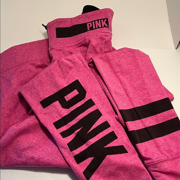 TWO Victoria’s Secret PINK Pullover Jacket 3/4 zip Size Large - Picture 2 of 11